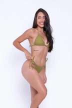 BIKINI SET - TRIANGLE MOSS GREEN