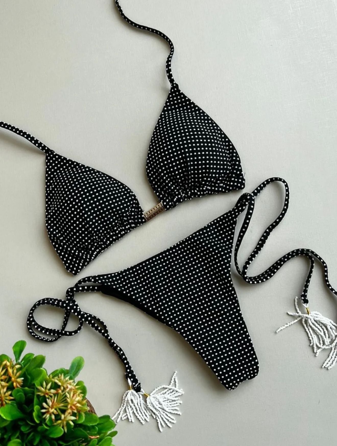 BIKINI SET - BLACK POLKA DOT