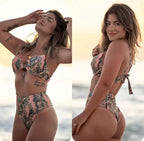 BIKINI SET - HOT PANT CACAO